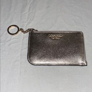 Kate Spade Metallic Card Holder with Keychain